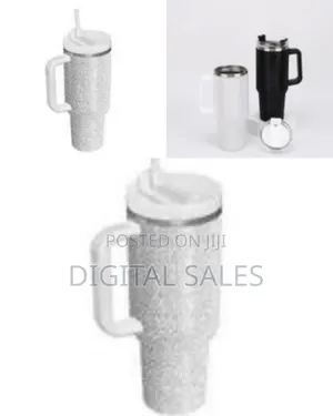 40 Oz Bling Tumbler With Handle Rhinestones Tumbler