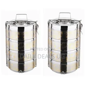 Stainless Steel Air Tight 4 Layers Food Container Carrier Lunch Box