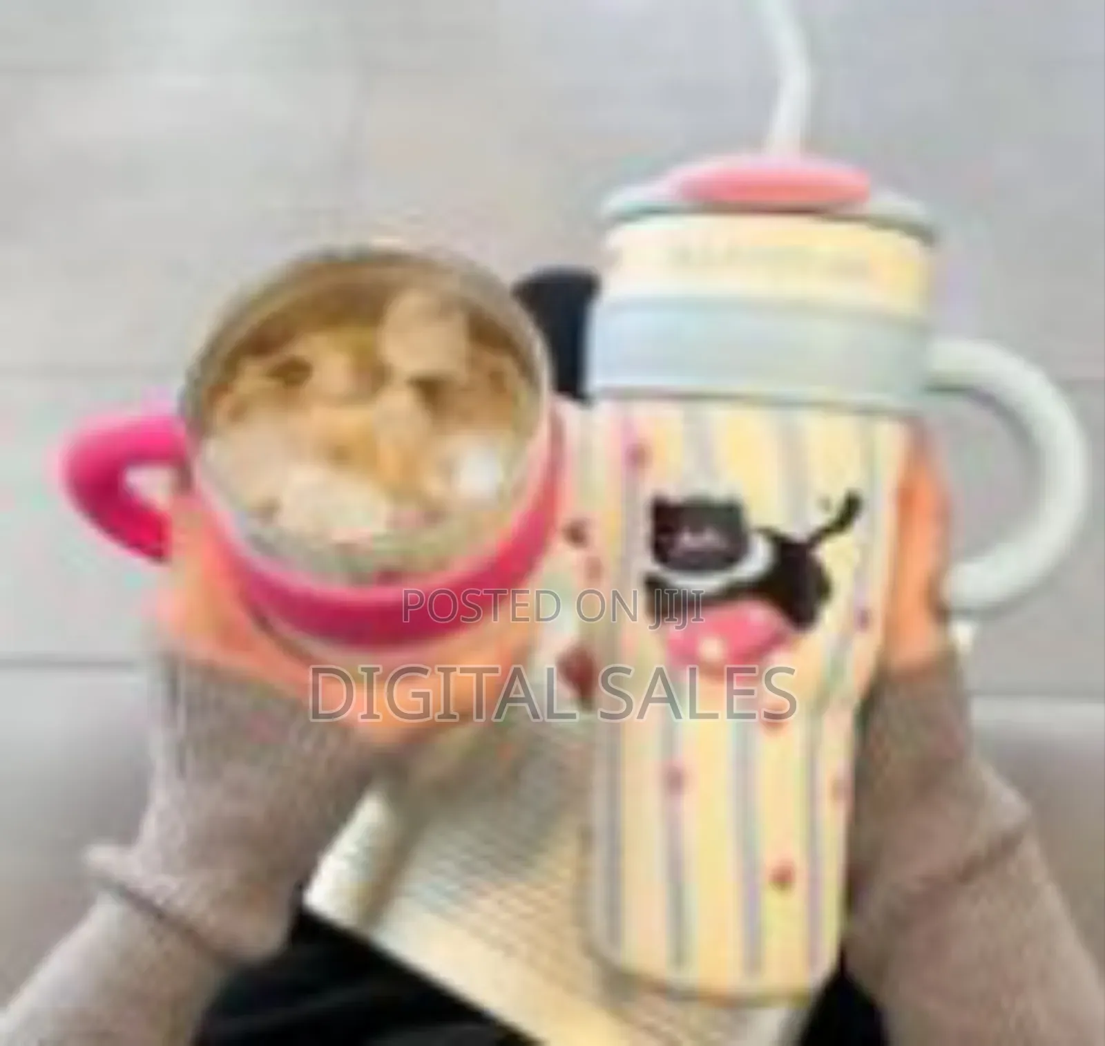 Cute Insulated Thermos Mug, Large Capacity Coffee Cups, Safe Water