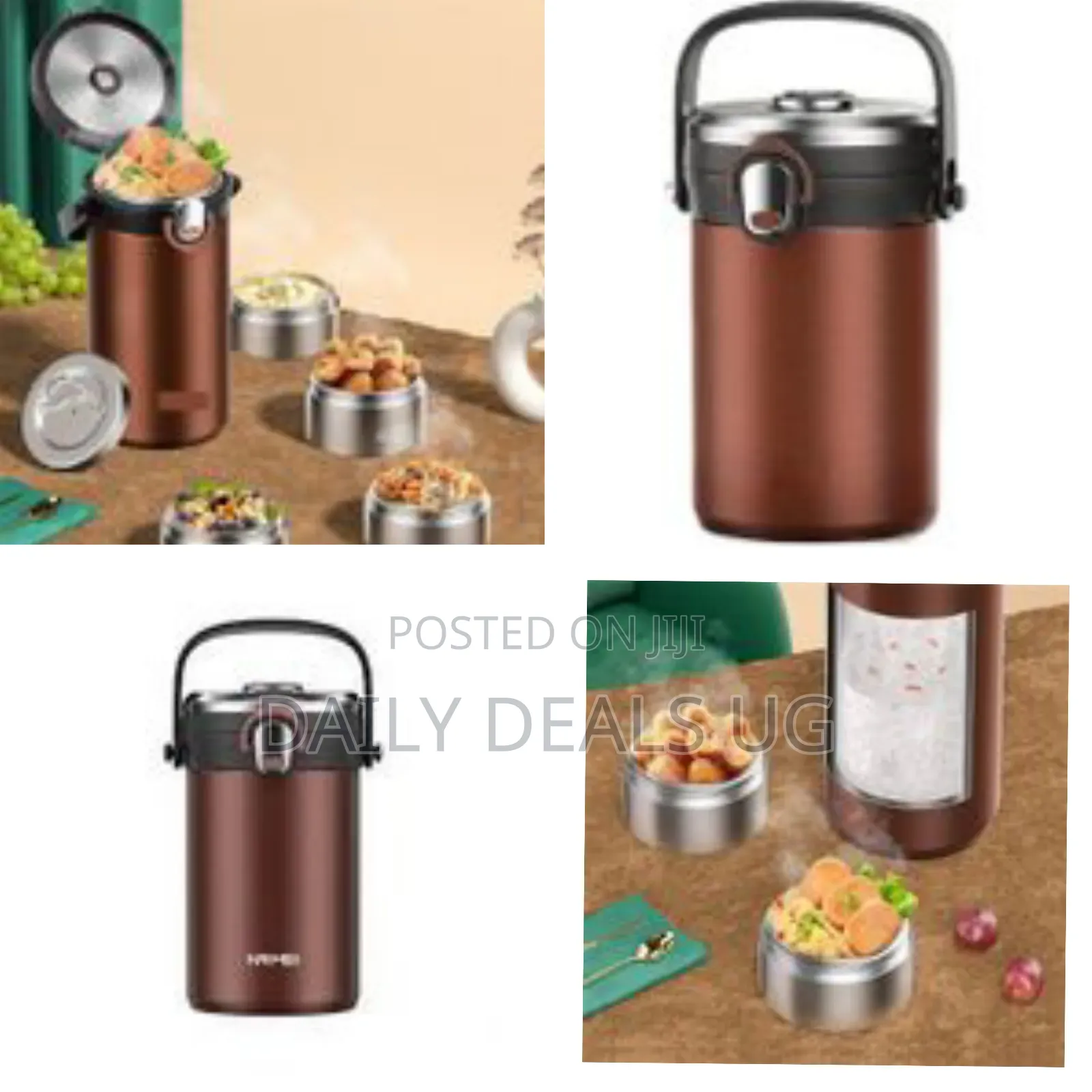 2.5l Multilayer Lunch Bento Box Stainless Steel Insulated Portable