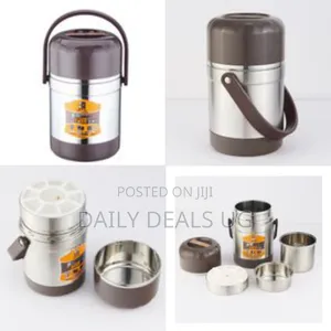 Other Steel Food Flask,Lunch Box 2.8 Litres - Silver