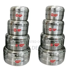 Stainless Steel 4 Piece Cooking Food Container Carrier Lunch Box Tiffi