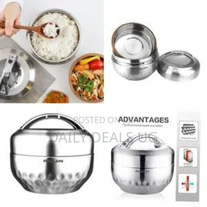 Ailijin Vacuum Insulated Thermo Food Flask,Lunch Box, Warmer, 1 Litre