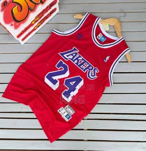 Red Los Angeles Lakers Kobe Bryant Jersey