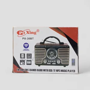 Puxing Px-30bt Fm/Am/Sw 3-Band Radio With Usb/Tf Mp3 Player Bluetooth
