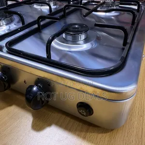 4 Gas Stove Burner / Cooker Plate With Automatic Ignition - Grey.