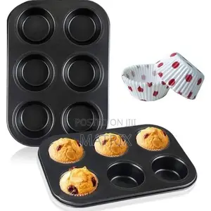 Muffin Tray Baking Pan 6 Slots