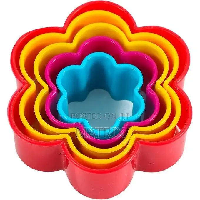 5 PCS of Flower Cookie Cutters ,Biscuits Cutter