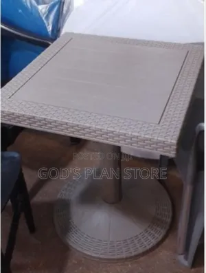 Accent Gray Plastic Table Plastic Table