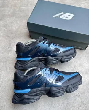 New Balance 9060 Navy Blue Black Gradient Sneaker.