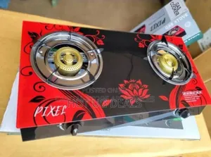 Pixel 2-burner Tempered Glass Gas Stove Burner