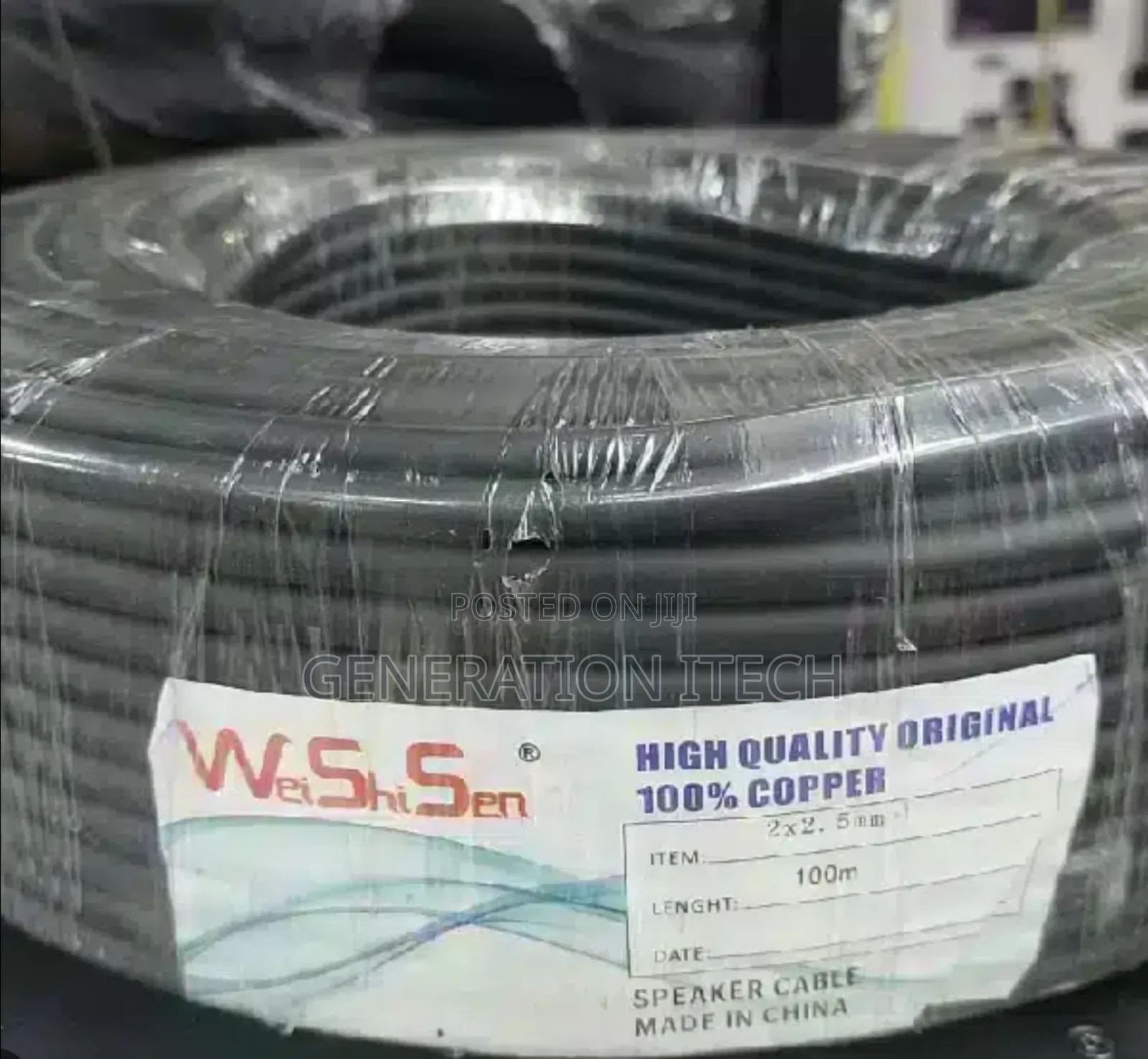 Speaker Cable 2 Core- 2.5mm - 100 Meters Roll