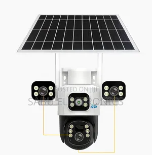 Eseecloud 3-Lens 4g Solar CCTV Camera Waterproof- Night Vision- 2audio