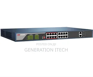 Hikvision 16 Ports
Gigabit  Poe Switch With 2 X Gig Uplink