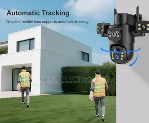 Eseecloud 3-Lens 4g Solar CCTV Camera Waterproof- Night Vision- 2audio