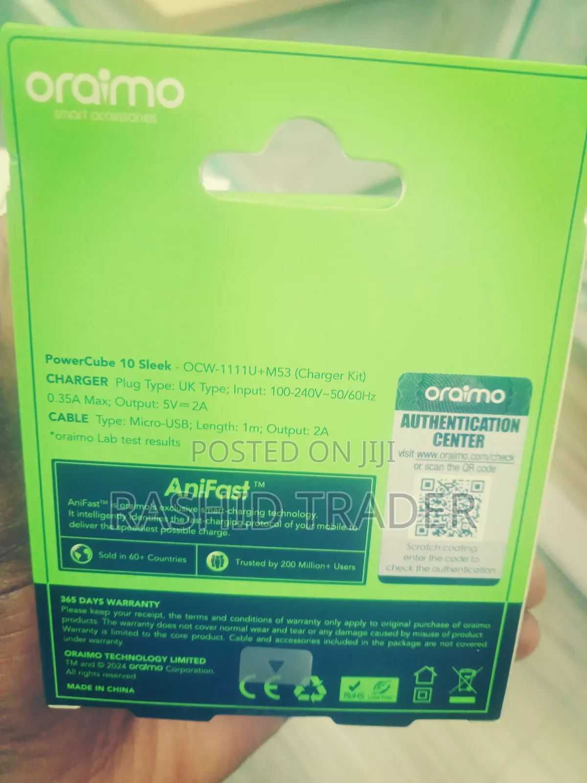 Oraimo Type C 2 Way Power Bank Charger