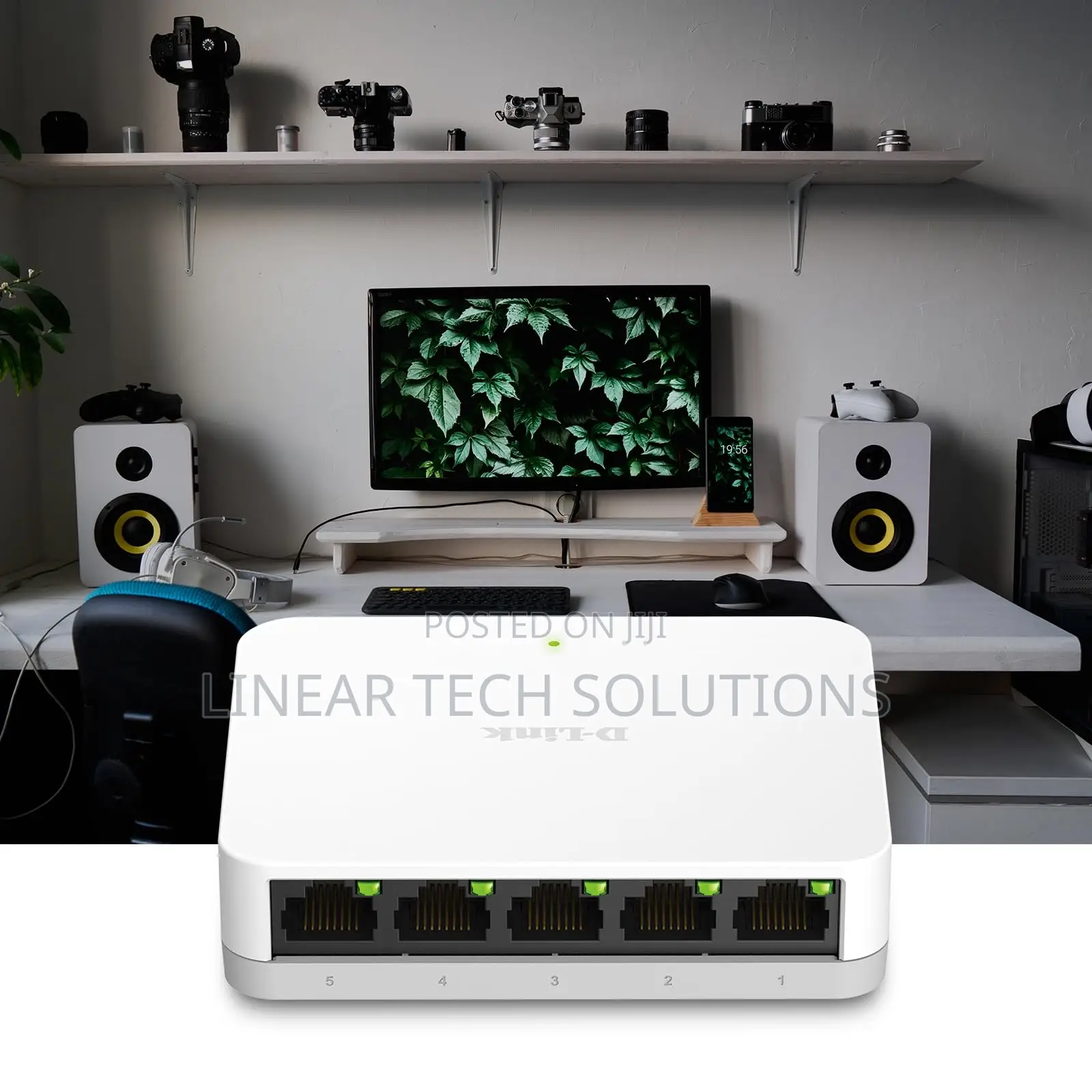 D-Link 5 Port Gigabit Ethernet Unmanaged Network Switch, Plug and Play