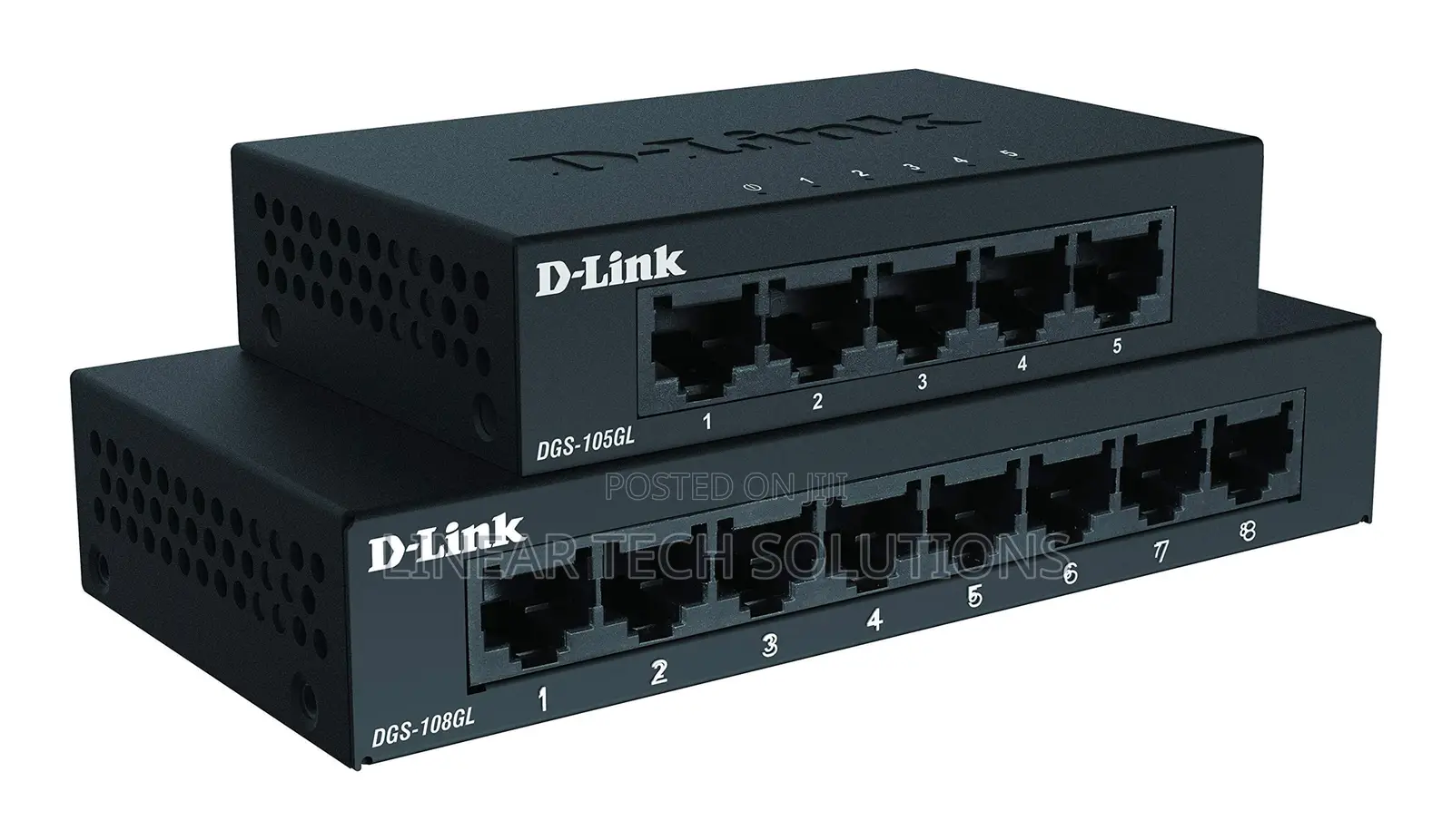 D-Link DGS-108gl 8-Port Gigabit Unmanaged Desktop Switch, Fanless