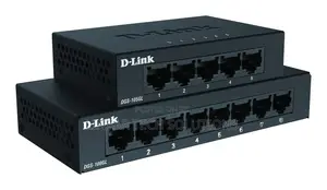 D-Link DGS-108gl 8-Port Gigabit Unmanaged Desktop Switch, Fanless