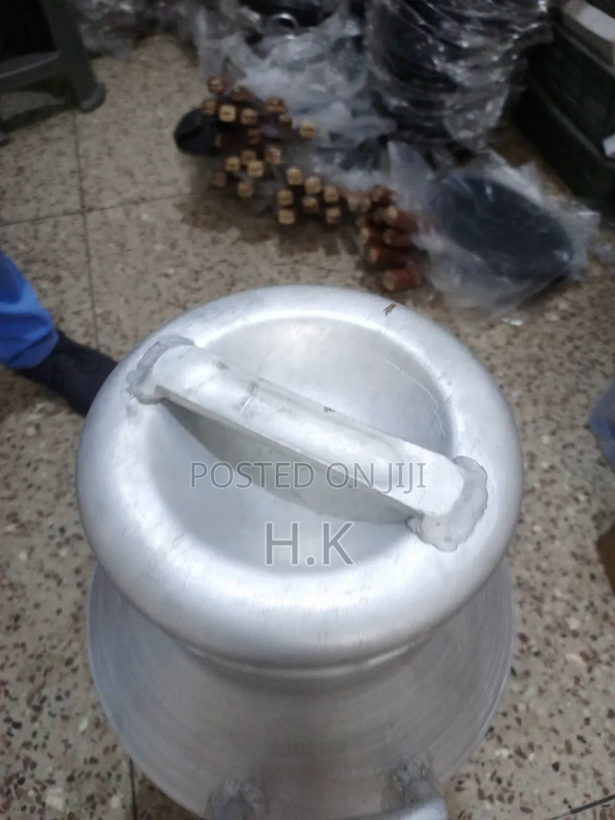 Aluminum Milk Can.
