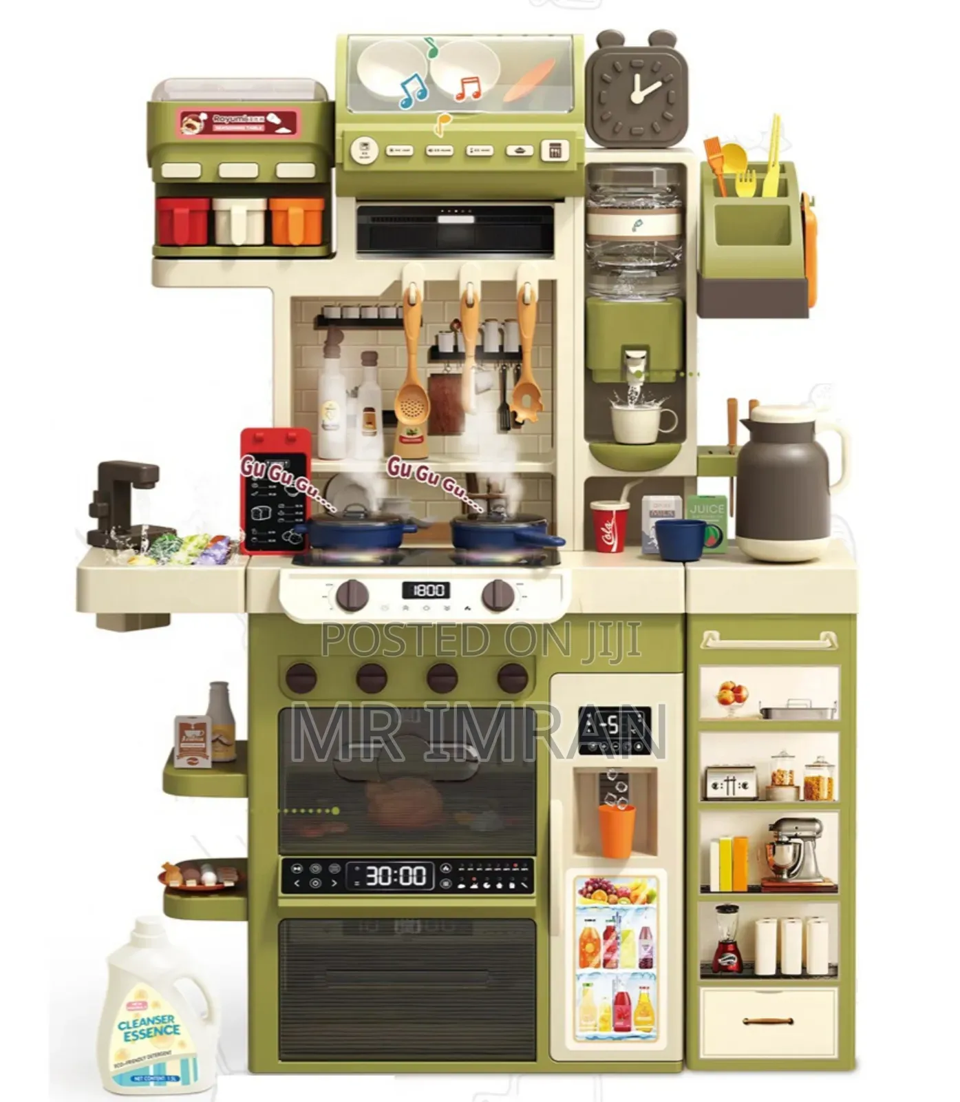 Kids' Play Kitchen With Features and Accessories