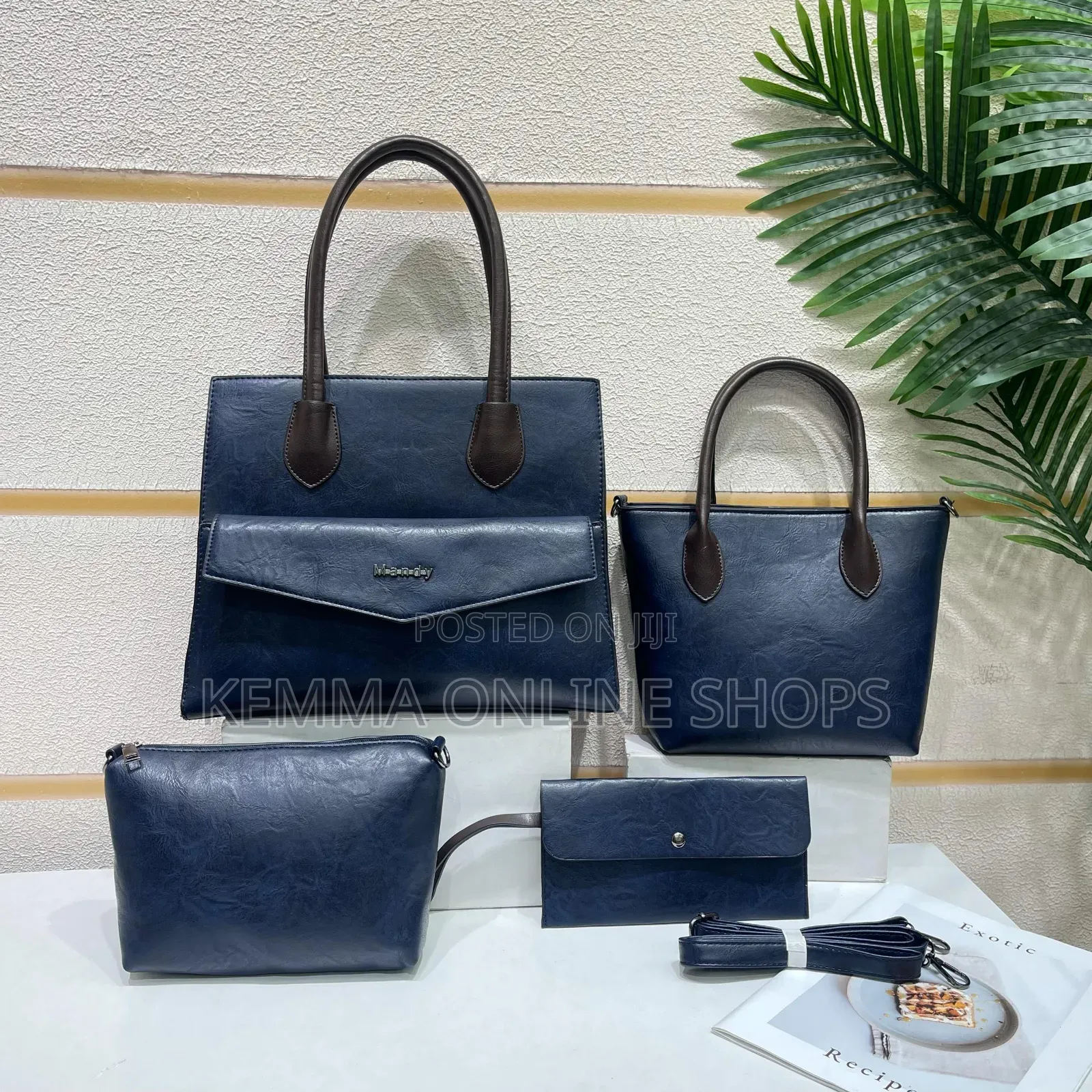 Leather Christian Hang Bag Set