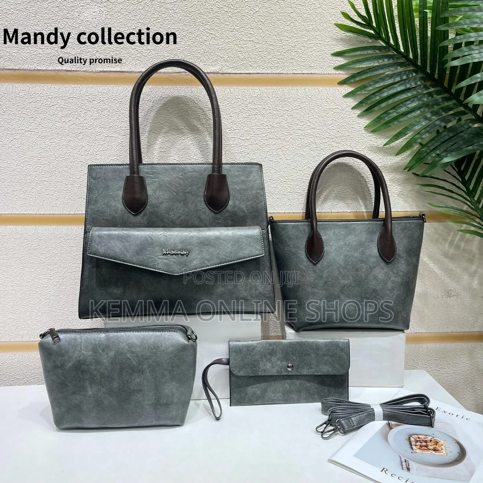 Leather Christian Hang Bag Set