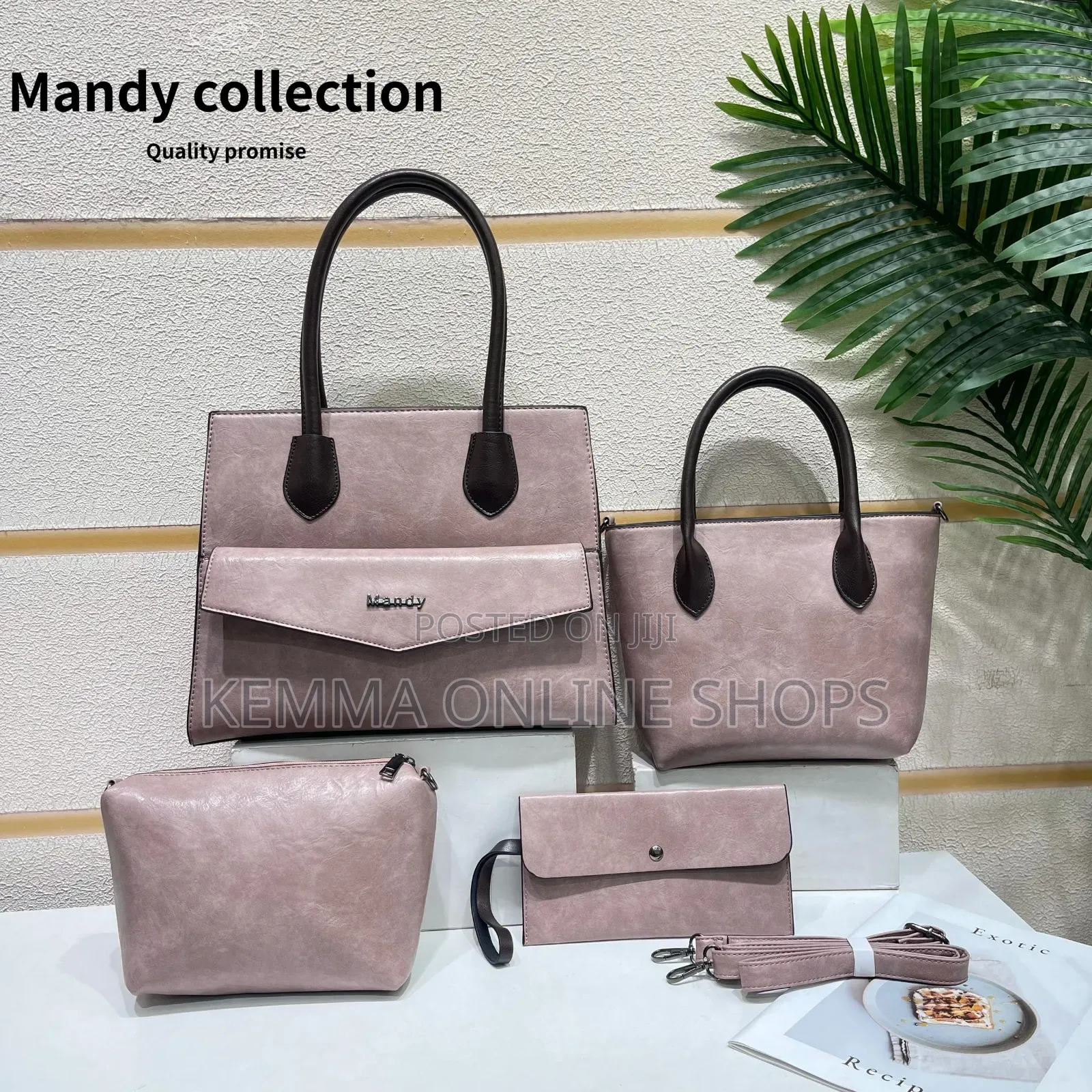 Leather Christian Hang Bag Set