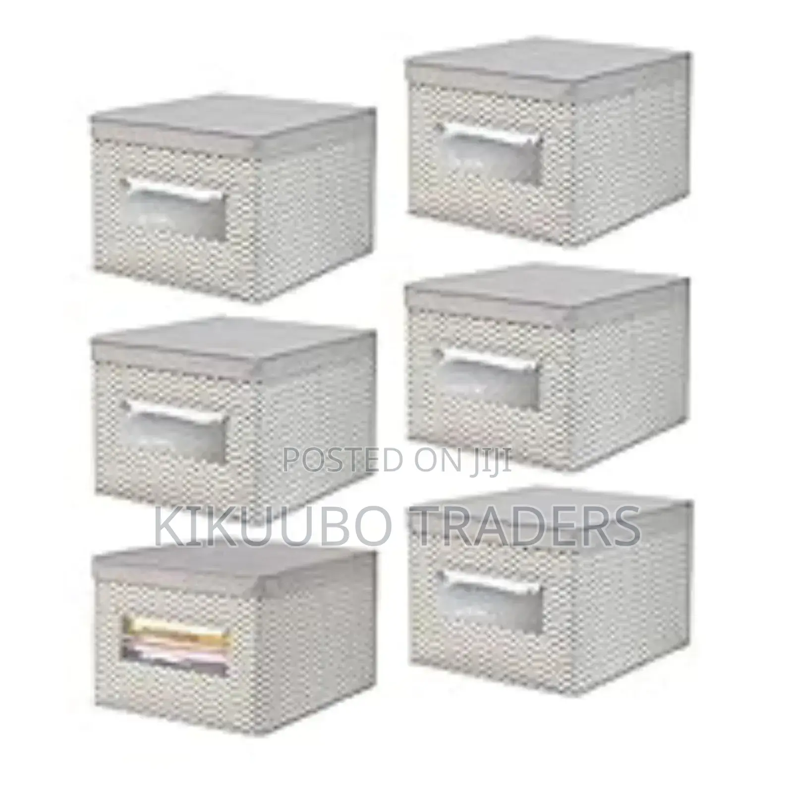 6pcs Foldable Storage Box. 
Size: 30x40x25 Cm