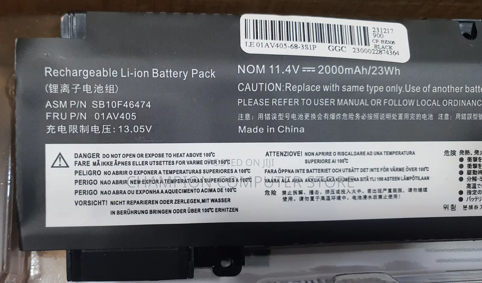 Lenovo Thinkpad 01av405 for T460s T470s Serie Internal 01av406 00hw025