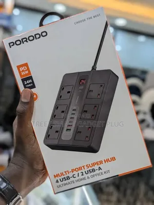 Porodo 4-Usb-C/ Usb-a Multi- Hub / Extension