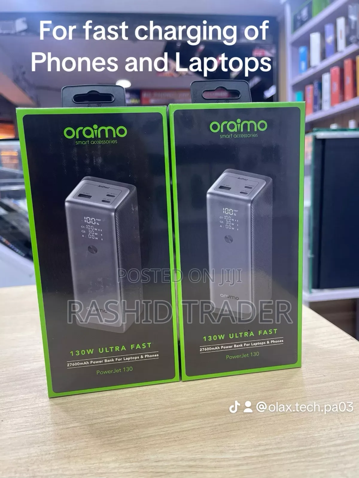 Oraimo Laptop Power Bank 130w 27600 Mah