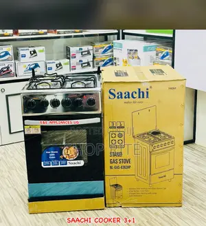 Saachi 3 Gas 1 Electric 50/50 Original Self Ignition Cooker