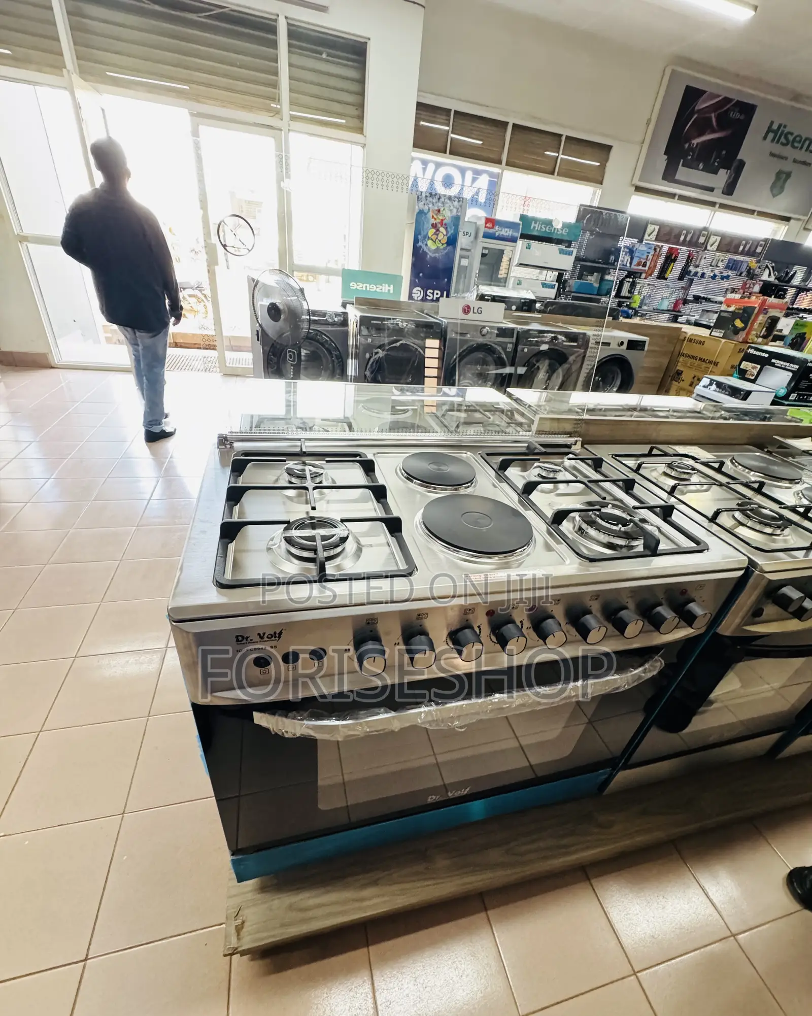 Dr.Volt Cooker 2gas 2electric (90*60)Cm