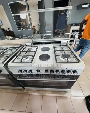 Iqra (90*60)Cm 4 Gas Euro Burner 2 Hot Plates Electric Cooker Original
