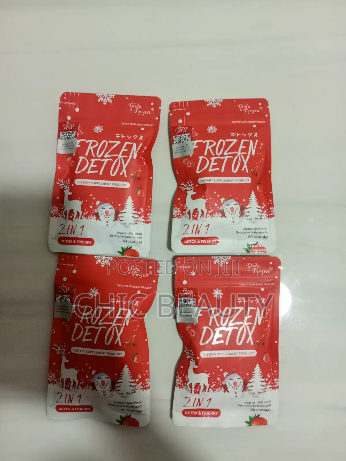 Frozen Detox Cleanse Fat Burn Diet Antioxidant 100% 60 Capsules