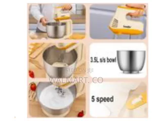 Sonifer Stand Hand Mixer 3l With Stainless Steel Bowl