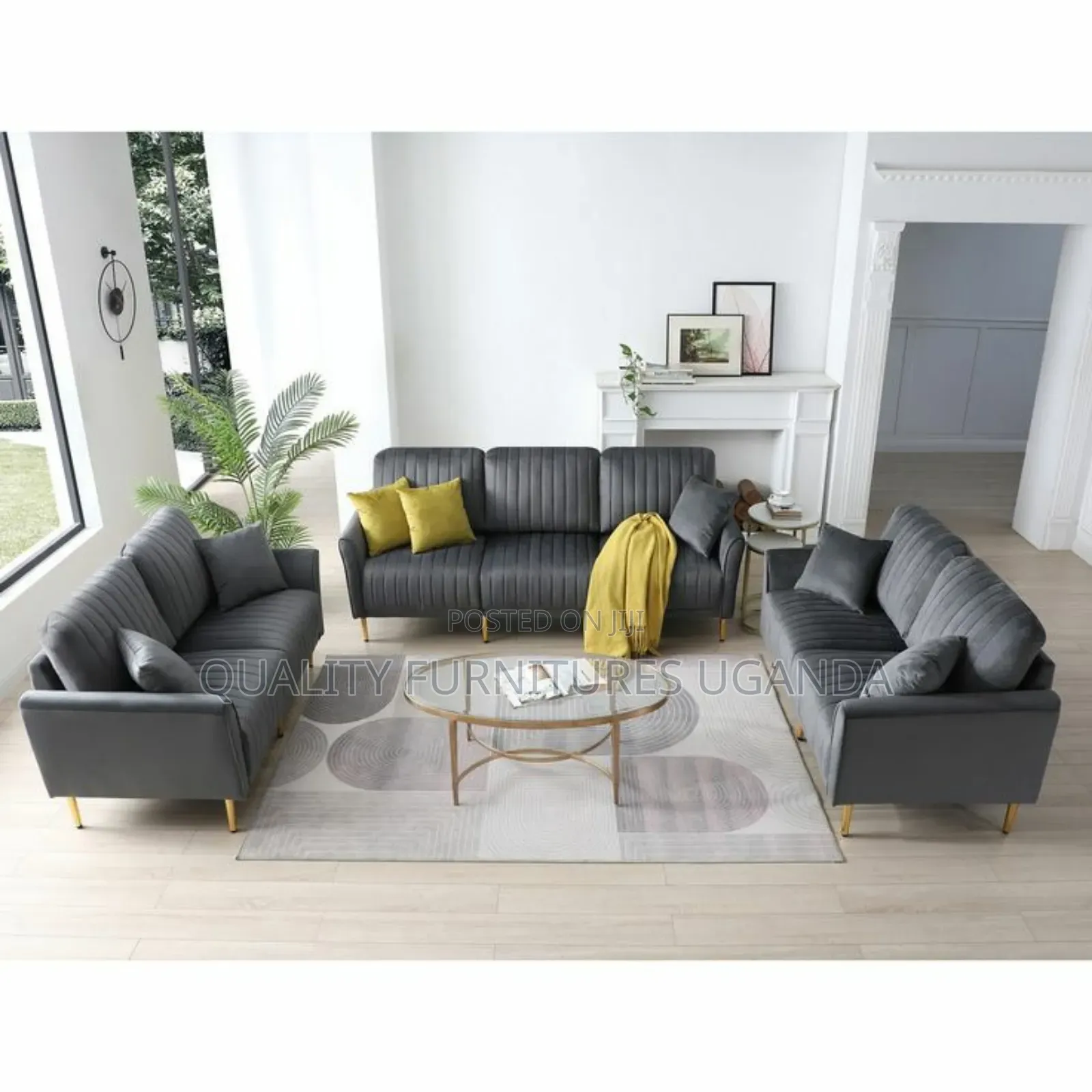 9 Seater Fully Sponged Sofa Set
