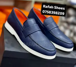 Original Blue Smart Casual Santoni Loafers
