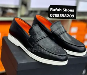 Original Black/White Smart Casual Santoni Loafers