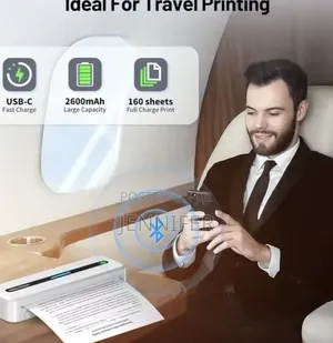 Portable Inkless Thermal Printer.