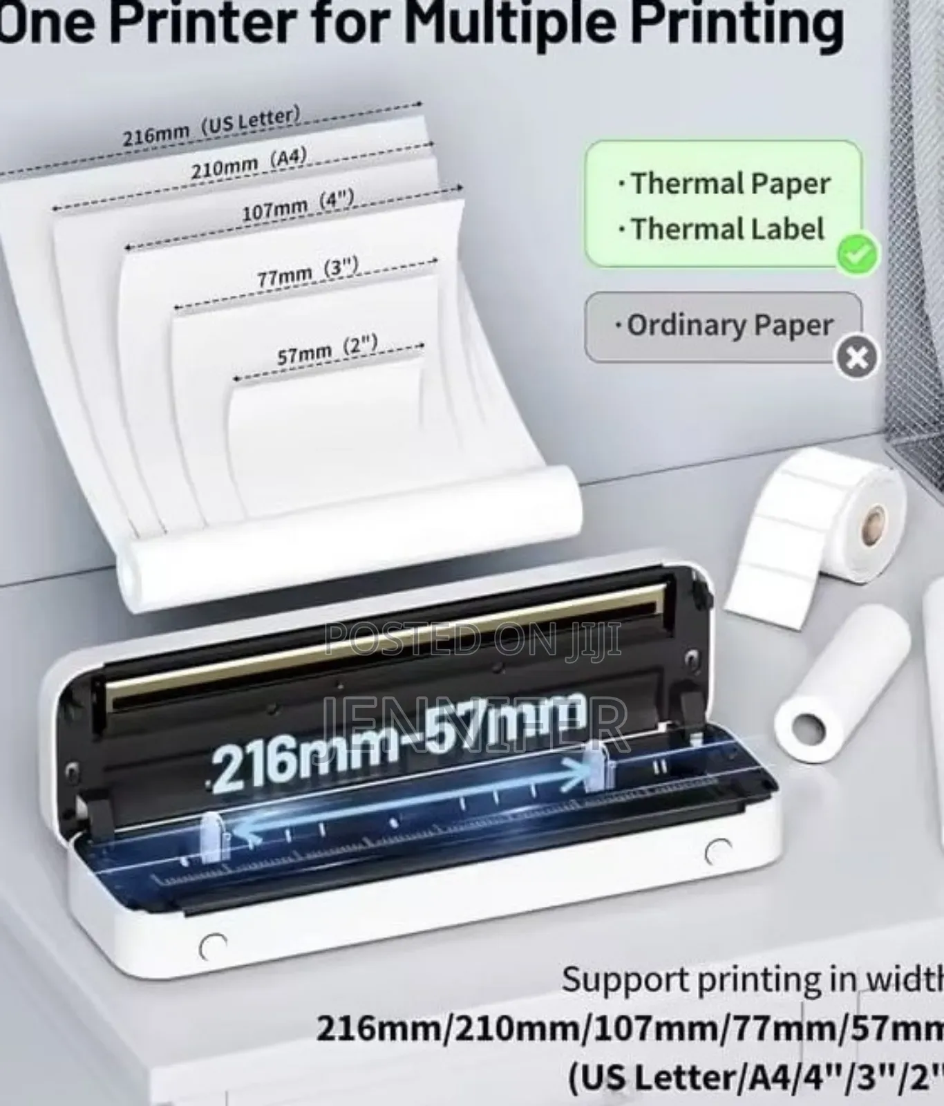 Portable Inkless Thermal Printer.