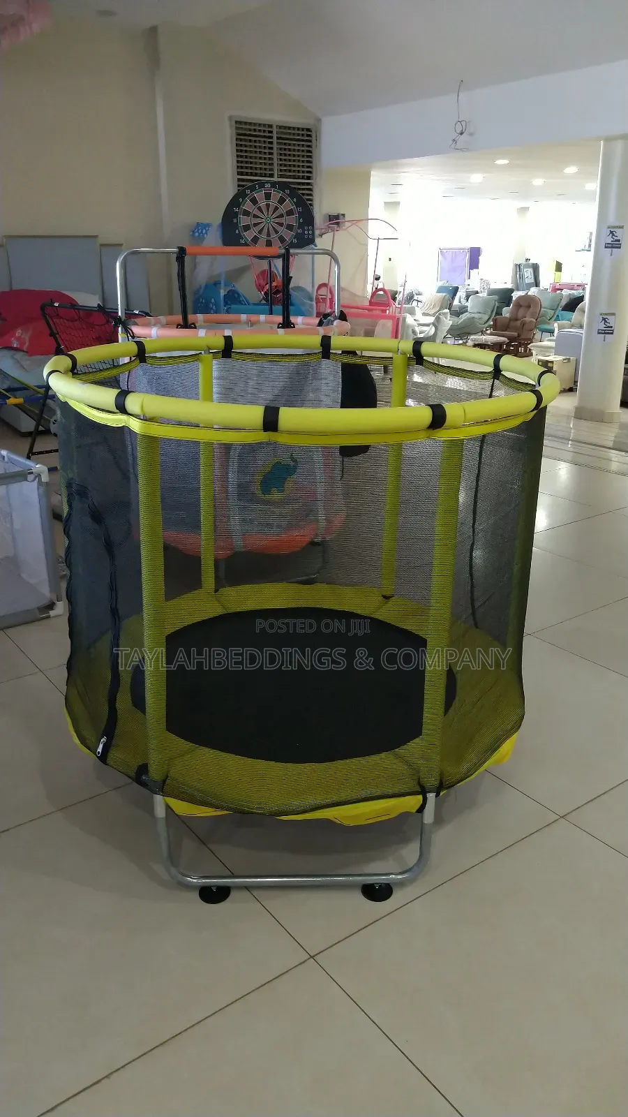 Children's Indoor Outdoor Small Bouncing Trampoline With Guard Net