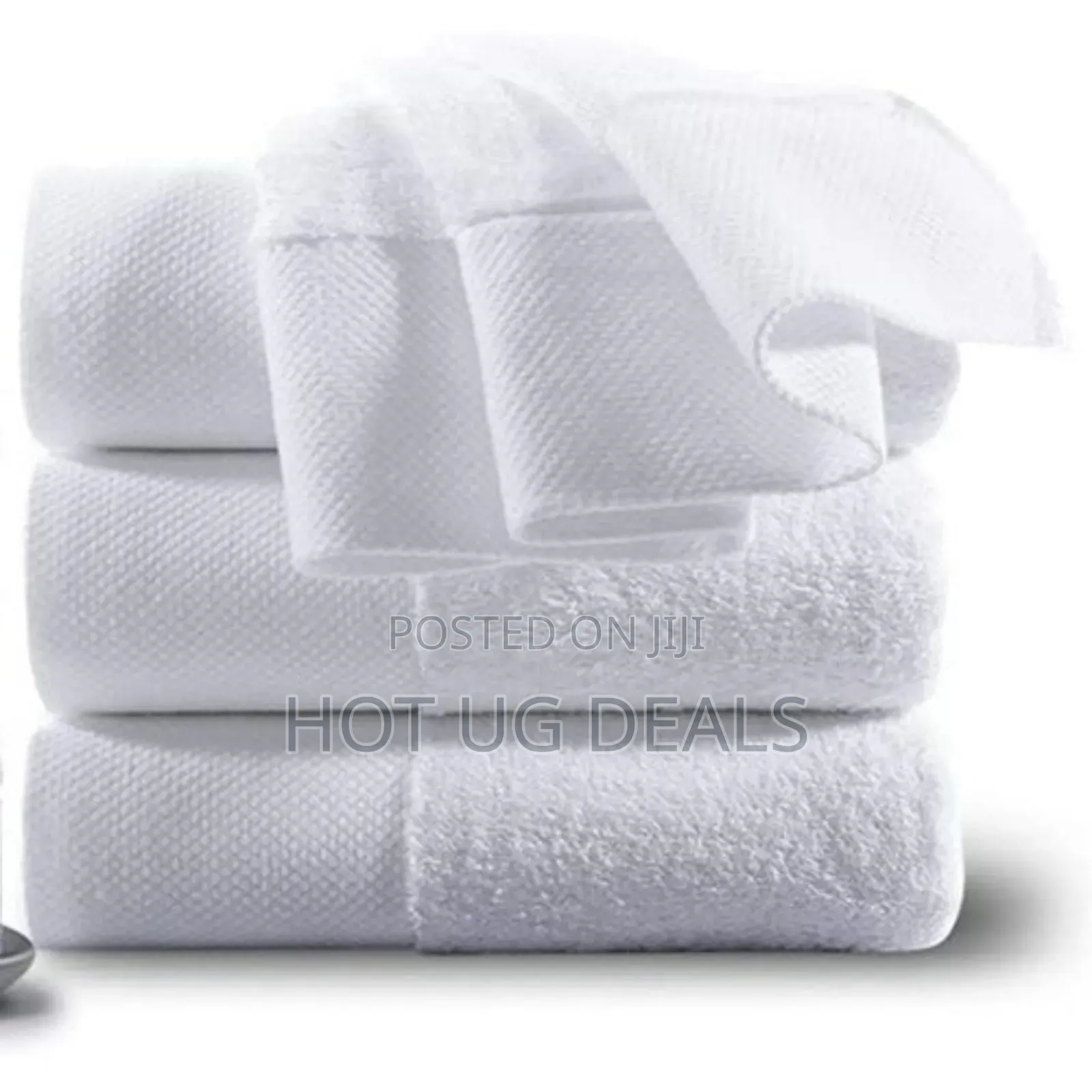 New Large Absorbent Cotton Bath Towel - White