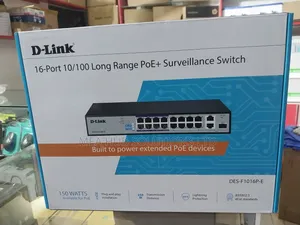 Dlink 16 Port Poe Surveillance Swtich