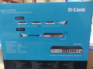 Dlink 16 Port Poe Surveillance Swtich