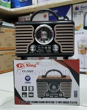 Pu Xing Classic Rechargeable 3band Radio With Bluetooth
