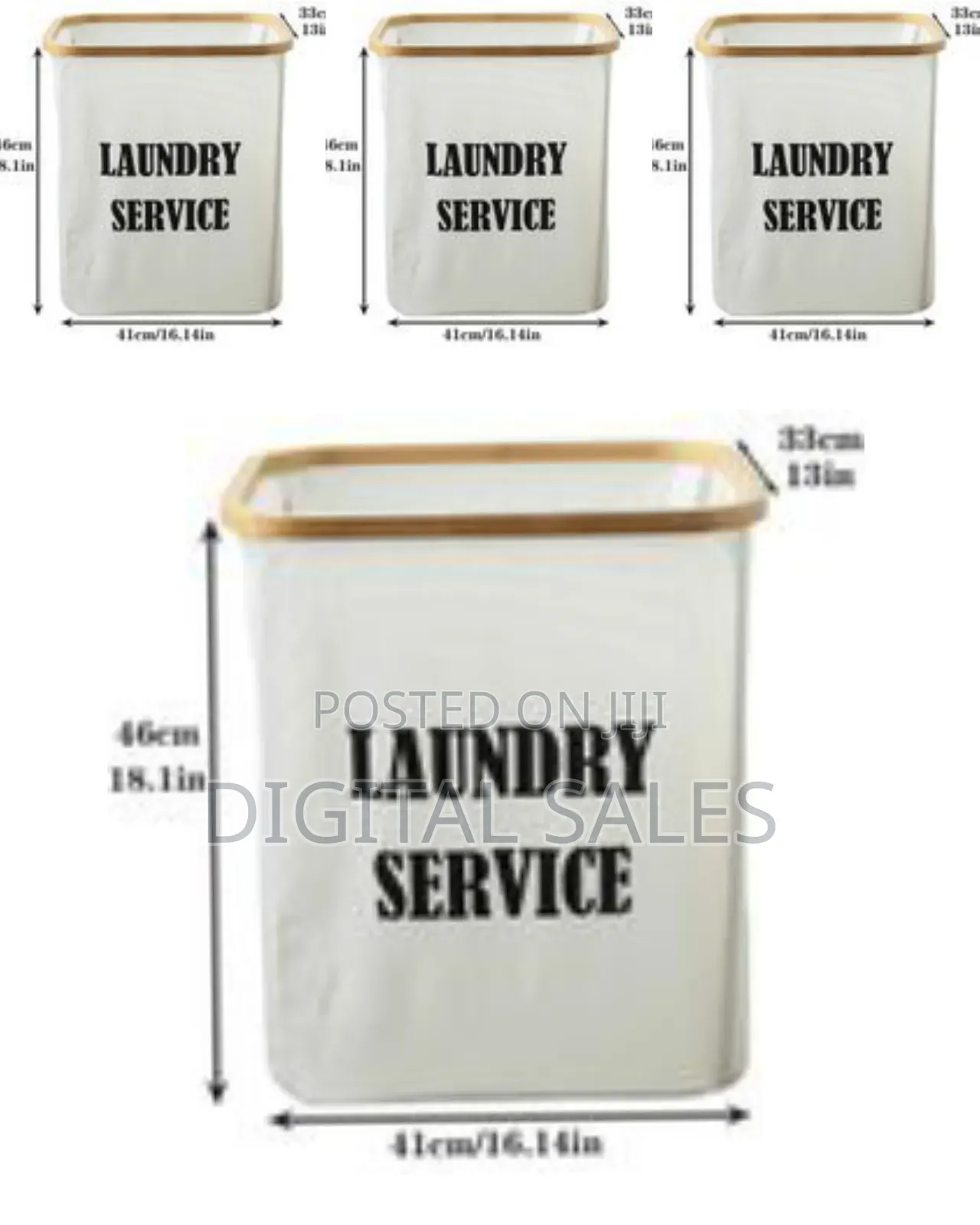 1 Piece Large Foldable Sturdy Bamboo Laundry Hamper,Laundry