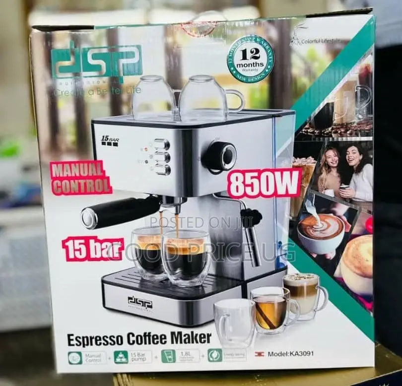 DSP 15 Bar Espresso Coffee Maker 850w