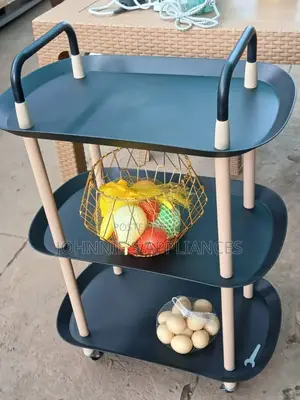 3-Tier Rolling Storage Cart With Handles